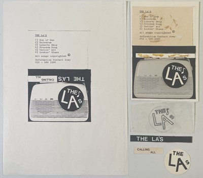 Lot 369 - THE PAUL HEMMINGS COLLECTION - THE LA'S / LIGHTNING SEEDS AND MORE ORIGINAL DESIGNS FOR A 1987 DEMO CASSETTE.