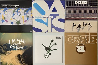 Lot 212 - OASIS - 7"/ 10"/ 12" SINGLES PACK (SOTSOG ERA RELEASES - INC 7" BOX SET)