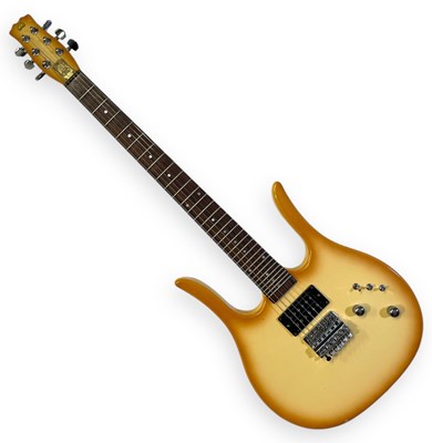 Lot 392 - THE PAUL HEMMINGS COLLECTION- THE LA'S - LEGENDARY LEE MAVERS USED HONDO DANELECTRO GUITAR.