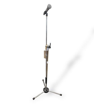 Lot 394 - THE PAUL HEMMINGS COLLECTION - THE LA'S / LIGHTNING SEEDS AND MORE -SHURE MICROPHONE WITH STAND.