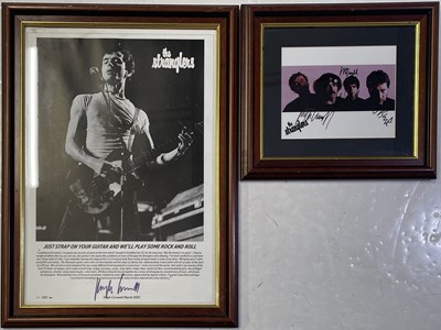 Lot 529 - THE STRANGLERS - SIGNED DISPLAYS.
