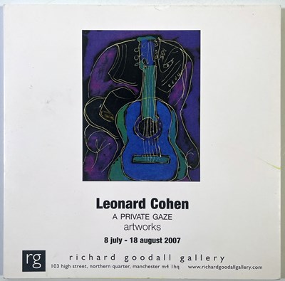 Lot 464 - LEONARD COHEN - A SIGNED 2007 EXHIBITION CATALOGUE.