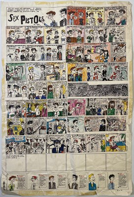 Lot 533 - THE SEX PISTOLS - MARK JAY DESIGNED 'PERSONNEL' CARTOON POSTER.