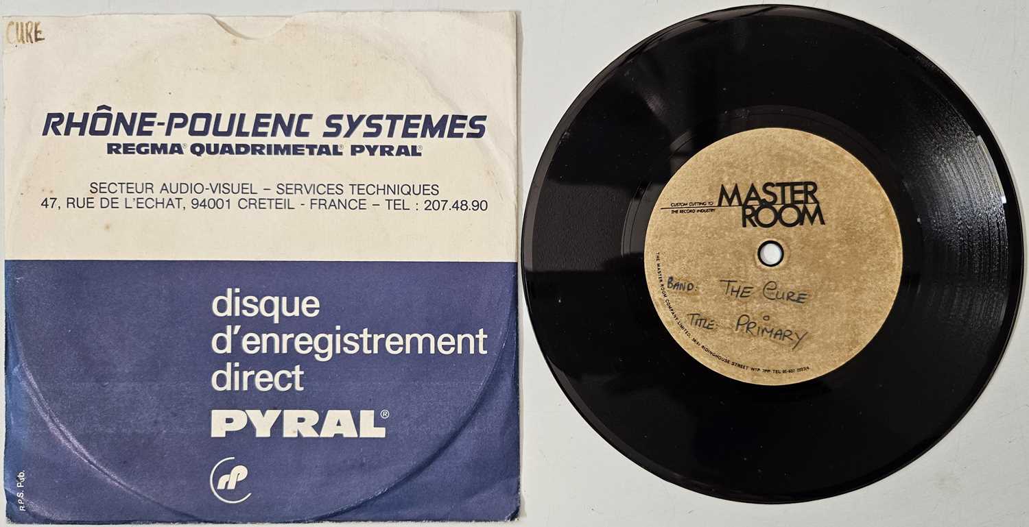 Lot 21 - THE CURE - PRIMARY 7" ACETATE (MASTER ROOM)