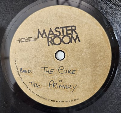 Lot 21 - THE CURE - PRIMARY 7" ACETATE (MASTER ROOM)