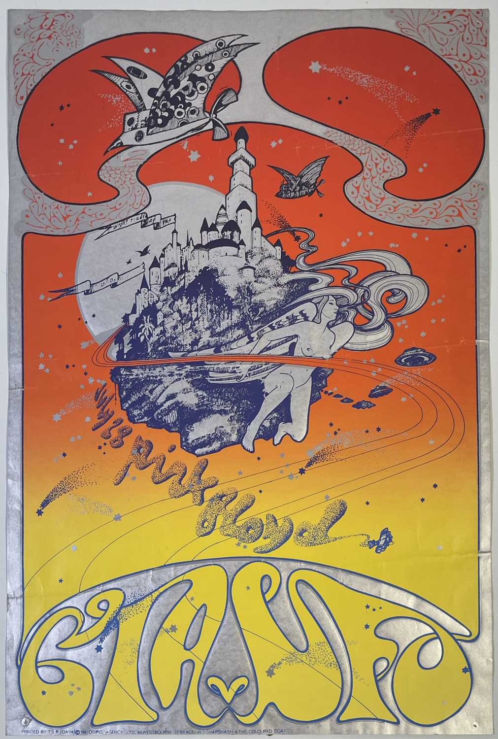Lot 16 - PINK FLOYD - CIA UFO 1967 HAPSHASH AND THE COLOURED COAT POSTER.