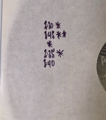 Lot 403 - JOY DIVISION - JOHN'S COPY OF THE 'IDEAL FOR LIVING' 12" WITH LETTER FROM ROB GRETTON.