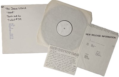 Lot 181 - THE JESUS LIZARD - HEAD LP (T&GLP#54 - WHITE LABEL TEST PRESSING)