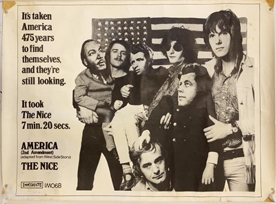 Lot 367 - THE NICE - WITHDRAWN US POSTER.