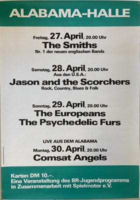 Lot 444 - THE SMITHS ORIGINAL GERMAN POSTER.