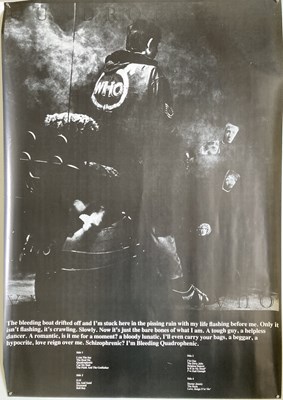 Lot 372 - THE WHO QUADROPHENIA POSTER TEN COPIES.
