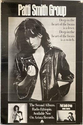 Lot 373 - PATTI SMITH RADIO ETHIOPIA ORIGINAL POSTER.