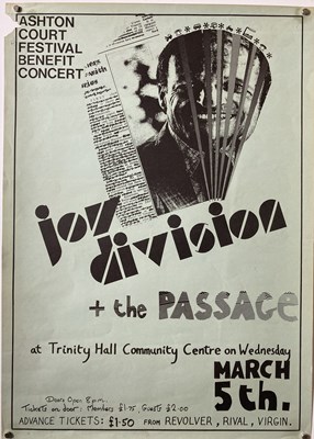 Lot 467 - JOY DIVISION BRISTOL 1980 POSTER.