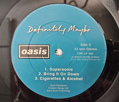 Lot 15 - OASIS - DEFINITELY MAYBE LP (CRE LP 169 - ORIGINAL UK DAMONT PRESSING)