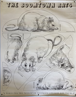 Lot 173 - BOOMTOWN RATS - TONIC FOR THE TROOPS ORIGINAL POSTER.