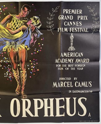 Lot 59 - BLACK ORPHEUS (1959) - ORIGINAL UK QUAD POSTER.