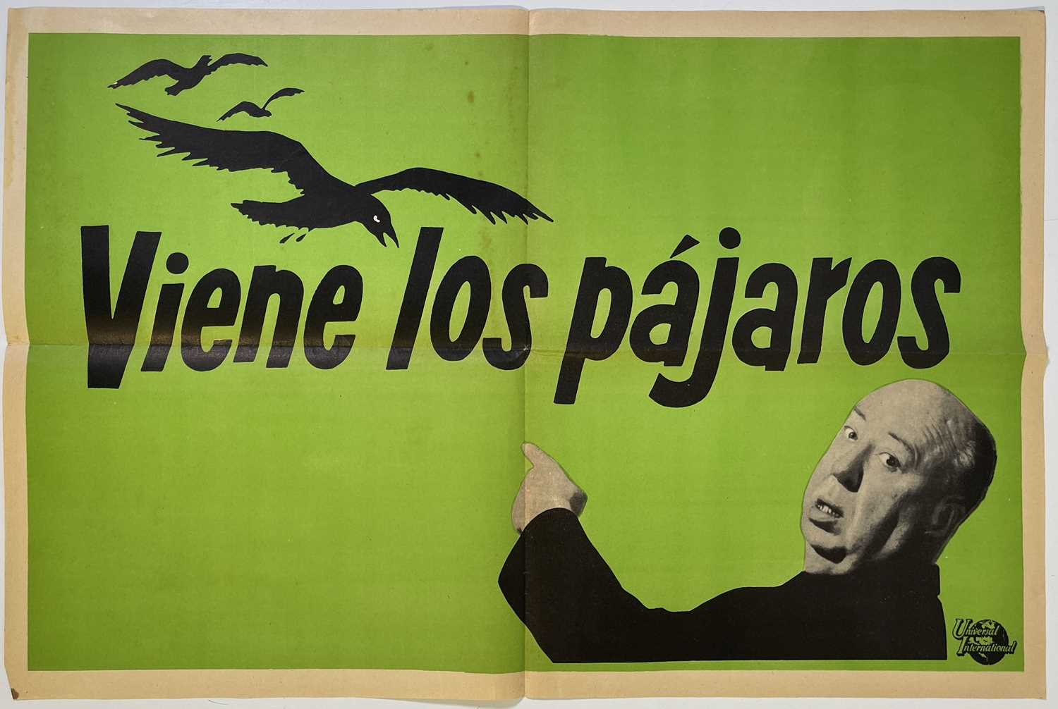 Lot 61 - ALFRED HITCHCOCK - SPANISH TEASER POSTER FOR 'THE BIRDS' (1963).