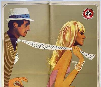 Lot 62 - JEAN PAUL BELMONDO - CAZA DEL HOMBRE / MALE HUNT (1964) - SPANISH ONE-SHEET POSTER.