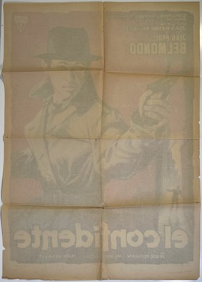 Lot 64 - JEAN PAUL BELMONDO IN LE DOULOS (1962) - ORIGINAL SPANISH ONE-SHEET POSTER.