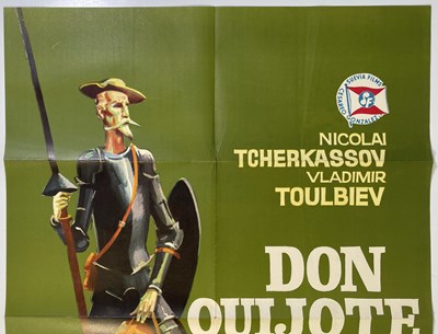 Lot 65 - DON QUIXOTE (1957) - SPANISH ONE-SHEET POSTER.