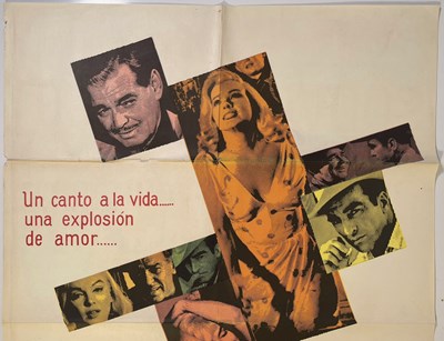 Lot 68 - MARILYN MONROE / MONTGOMERY CLIFT - THE MISFITS (1961) ARGENTINIAN ONE-SHEET POSTER.