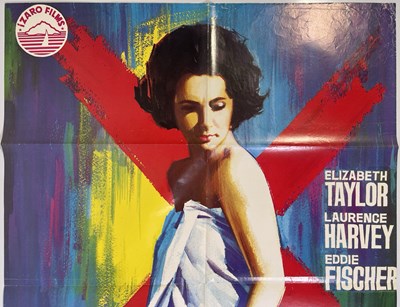Lot 69 - ELIZABETH TAYLOR - BUTTERFIELD 8 (1960) - SPANISH RE-RELEASE ONE-SHEET POSTER.