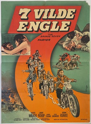 Lot 71 - THE SAVAGE SEVEN (1968) - DANISH ONE-SHEET POSTER.