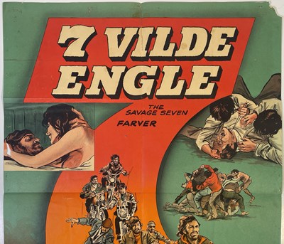 Lot 71 - THE SAVAGE SEVEN (1968) - DANISH ONE-SHEET POSTER.