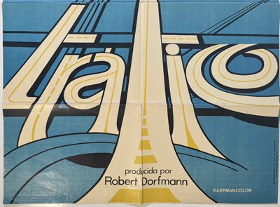Lot 72 - JACQUES TATI - TRAFIC (1971) - SPANISH ONE-SHEET POSTER.