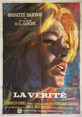 Lot 73 - BRIGITTE BARDOT - THE TRUTH (1960) - SPANISH ONE-SHEET POSTER.