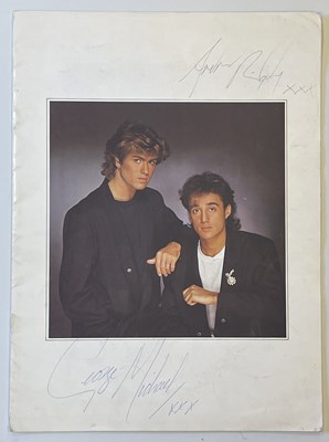 Lot 236 - GEORGE MICHAEL / ANDREW RIDGELEY SIGNED PROGRAMME.