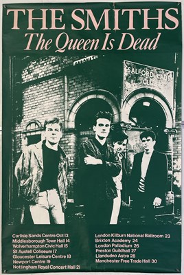 Lot 101 - THE SMITHS - THE QUEEN IS DEAD TOUR BILLBOARD POSTER.