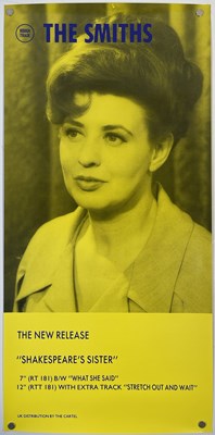 Lot 196 - THE SMITHS - SHAKESPEARE'S SISTER ORIGINAL PROMOTIONAL POSTER.