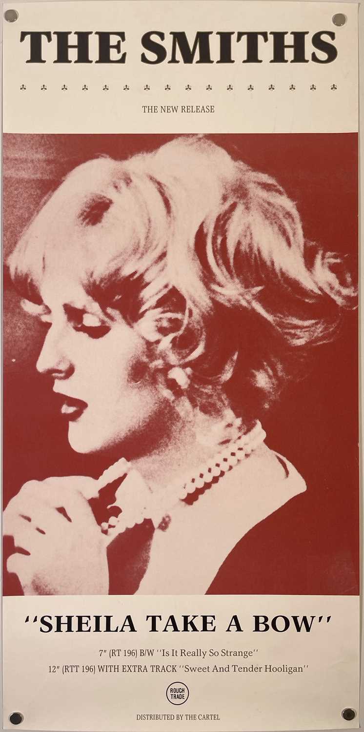 Lot 115 - THE SMITHS - ORIGINAL ROUGH TRADE PROMOTIONAL POSTER FOR 'SHEILA TAKE A BOW'.