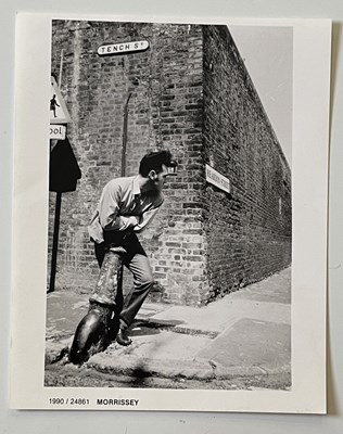 Lot 445 - MORRISSEY RARE PRESS PHOTOGRAPH.