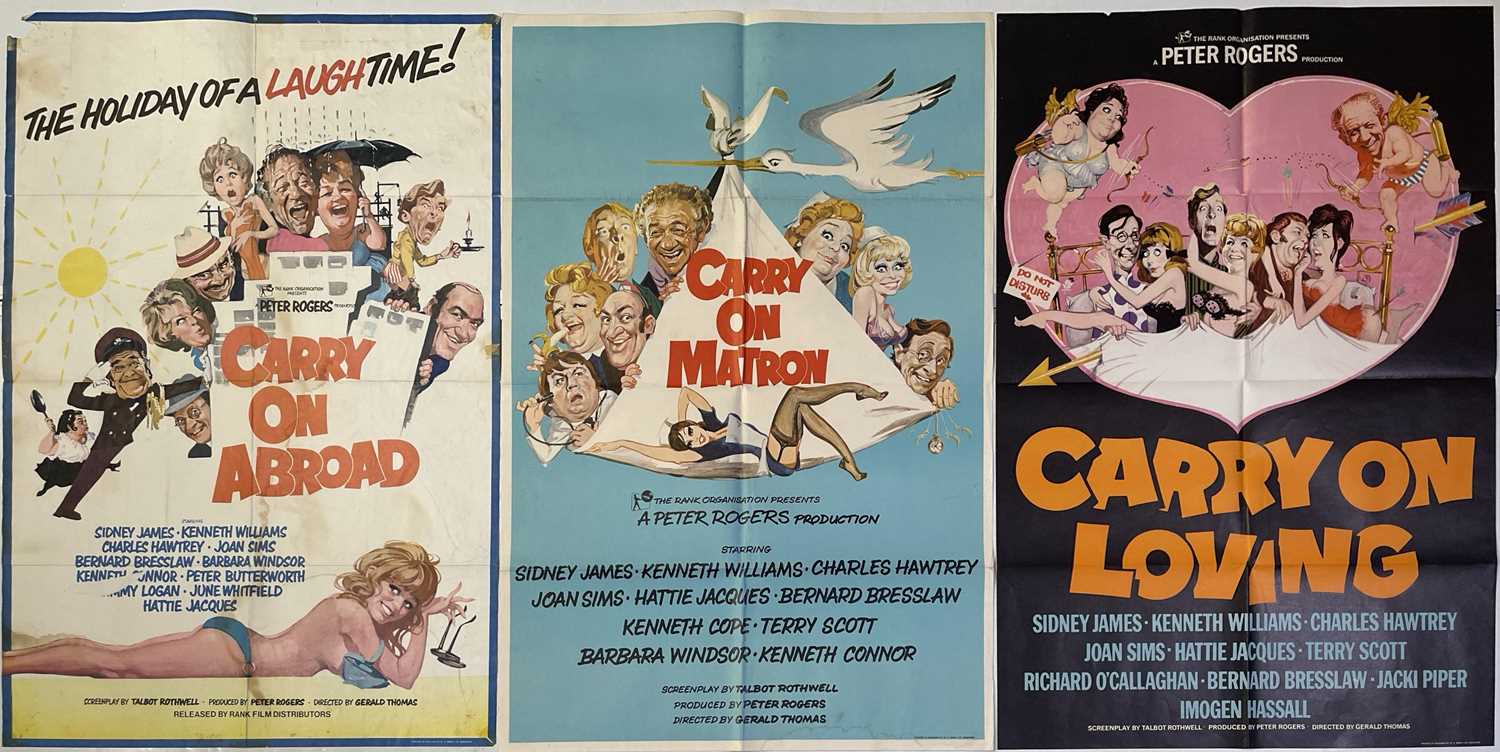 Lot 76 - CARRY ON - FILM POSTER COLLECTION.