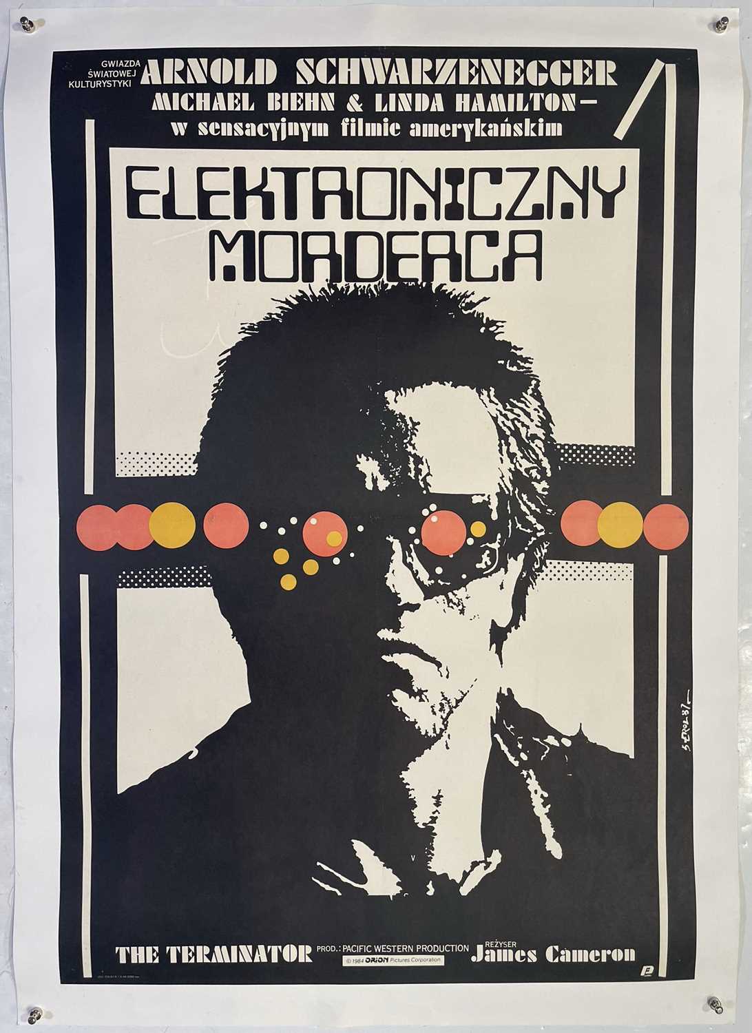 Lot 77 - THE TERMINATOR (1984) - ORIGINAL POLISH FILM POSTER.