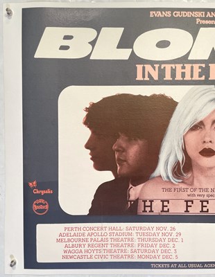 Lot 25 - BLONDIE - ORIGINAL 1977 AUSTRALIAN TOUR POSTER.