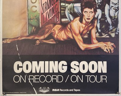 Lot 29 - DAVID BOWIE - RARE 1974 DIAMOND DOGS TOUR/ALBUM TEASER POSTER.