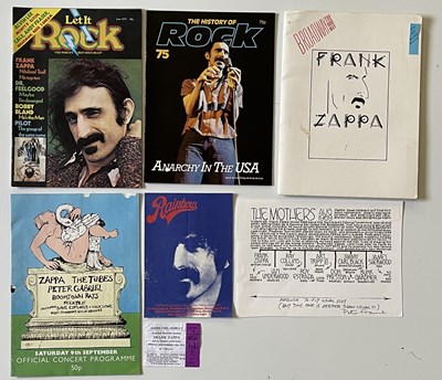 Lot 167 - FRANK ZAPPA MEMORABILIA INC PETE FRAME FAMILY TREE.