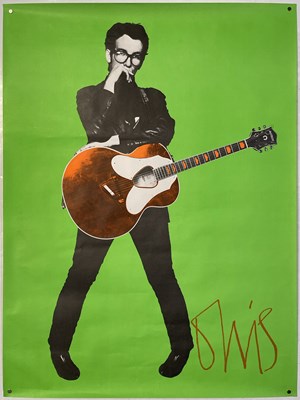 Lot 58 - ELVIS COSTELLO - BARNEY BUBBLES ORIGINAL 1978 STIFF RECORDS PROMOTIONAL POSTER.