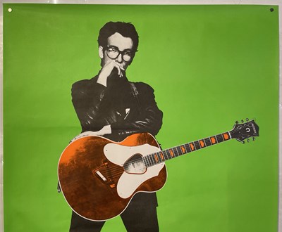 Lot 58 - ELVIS COSTELLO - BARNEY BUBBLES ORIGINAL 1978 STIFF RECORDS PROMOTIONAL POSTER.