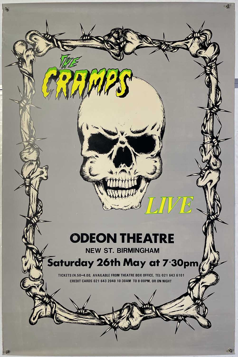 Lot 57 - THE CRAMPS - BIRMINGHAM CONCERT BILLBOARD POSTER.