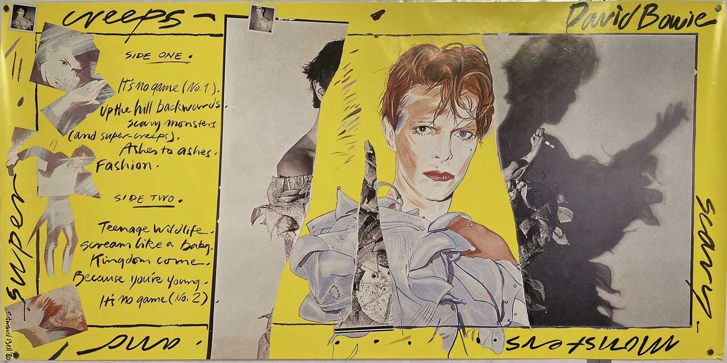 Lot 49 - DAVID BOWIE - ORIGINAL SCARY MONSTERS PROMOTIONAL POSTER.
