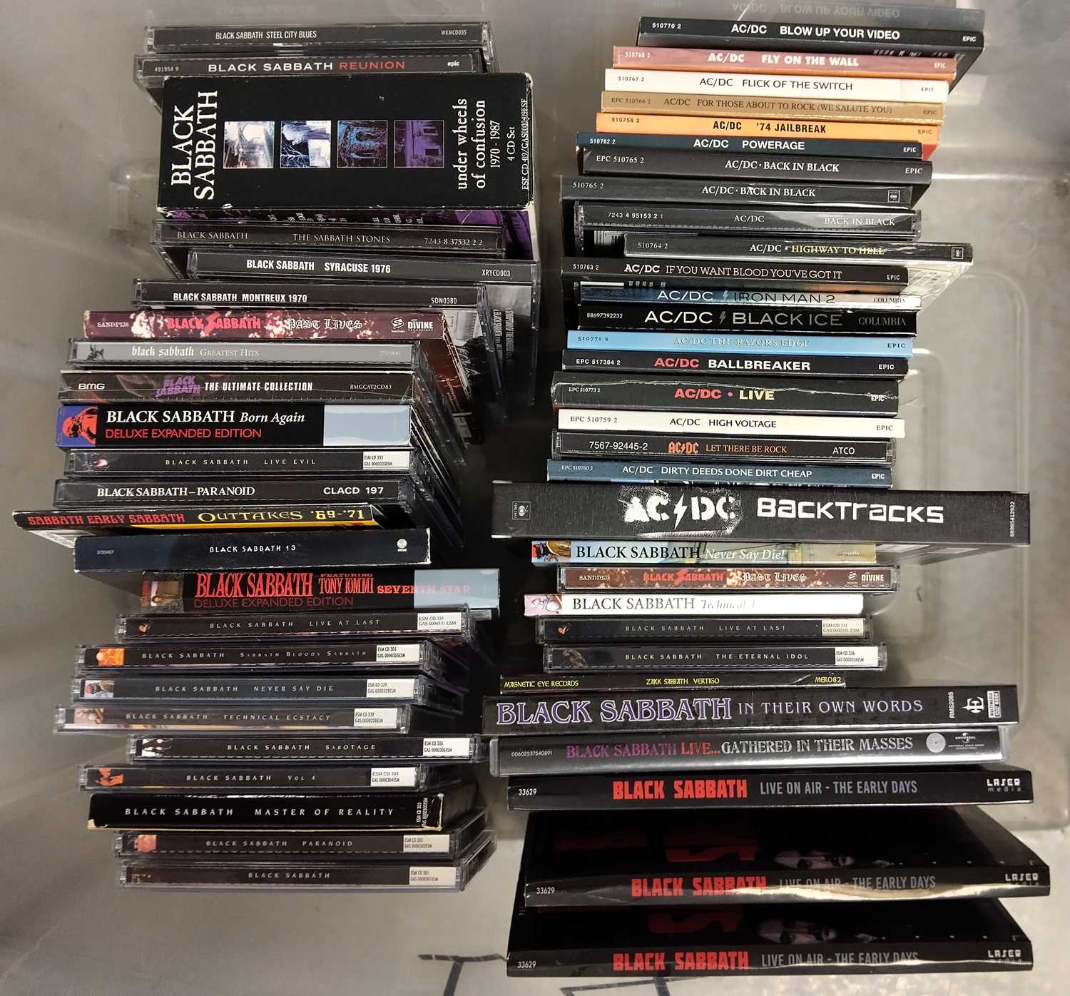 Lot 66 - BLACK SABBATH AND AC/DC CD COLLECTION