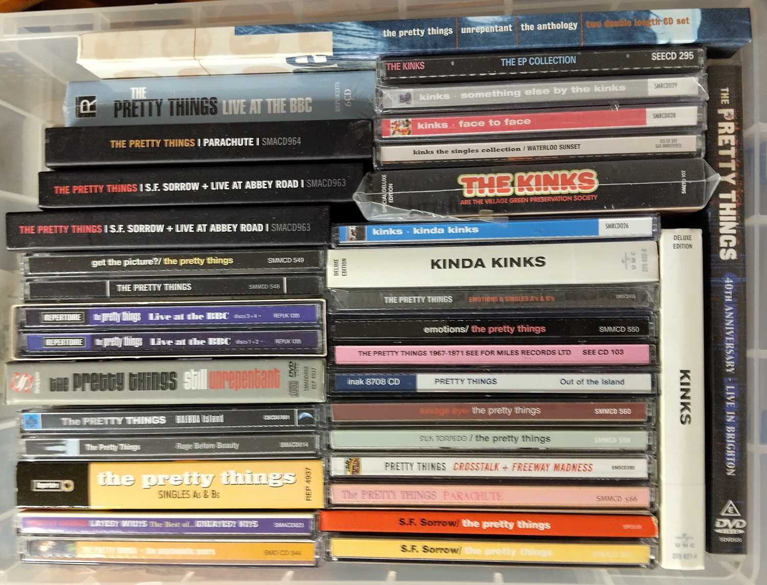 Lot 84 - THE PRETTY THINGS AND THE KINKS CD COLLECTION