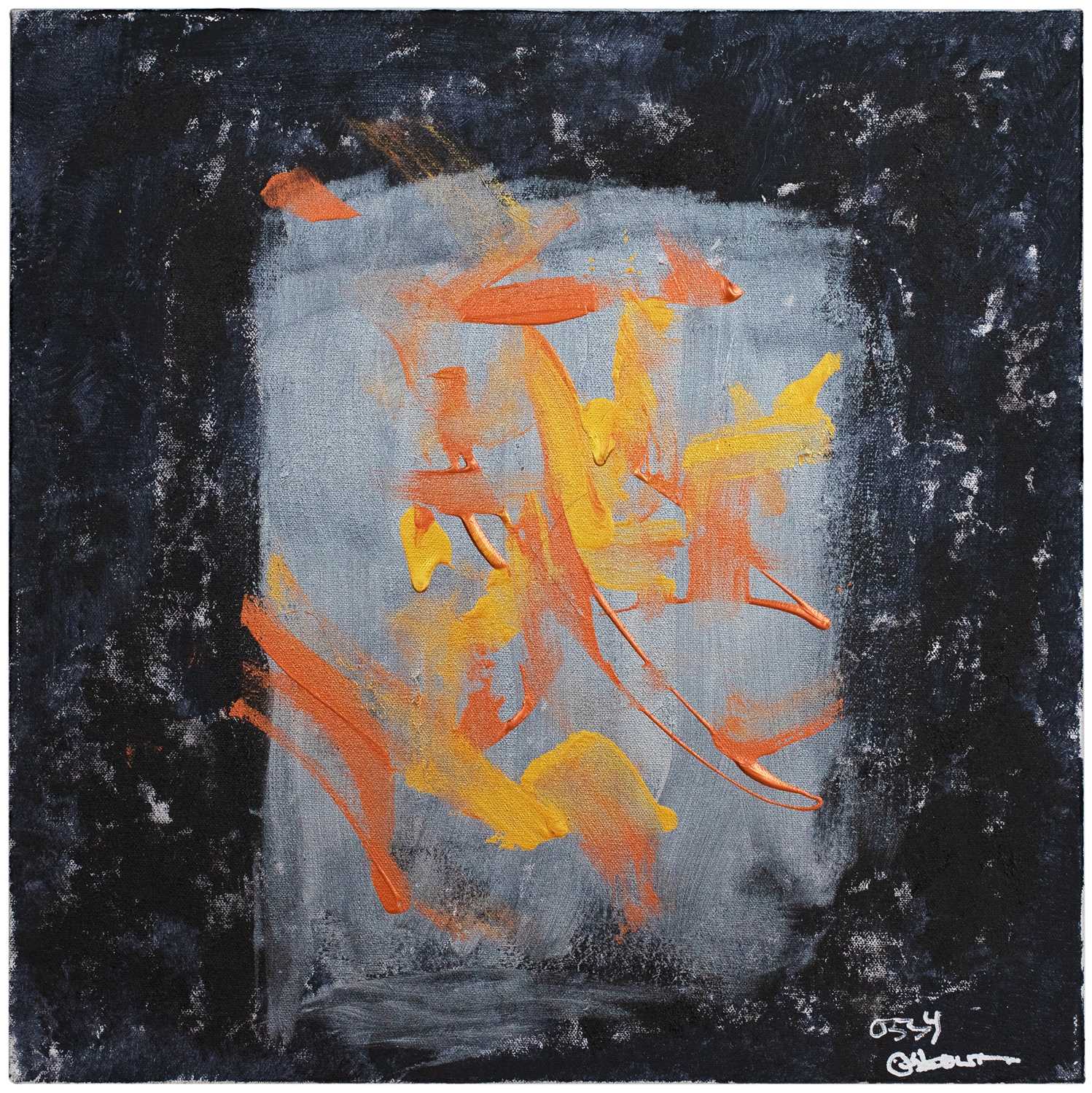 Lot 2 - OZZY OSBOURNE, SOPHIE - ELECTRIC FUNERAL (2025) - AN ORIGINAL PAINTING FOR SAVE THE CHIMPS.