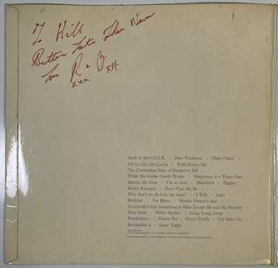 Lot 286 - THE BEATLES - RINGO STARR - SIGNED WHITE ALBUM.