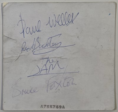 Lot 473 - THE JAM - FULLY SIGNED CONCERT PHOTO.