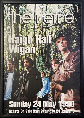 Lot 181 - THE VERVE - ORIGINAL 1998 WIGAN CONCERT POSTER.